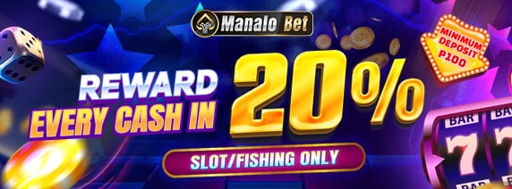 MANALOBET promotion_Enjoy 20% bonus on every deposit