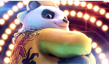 Hip Hop Panda background